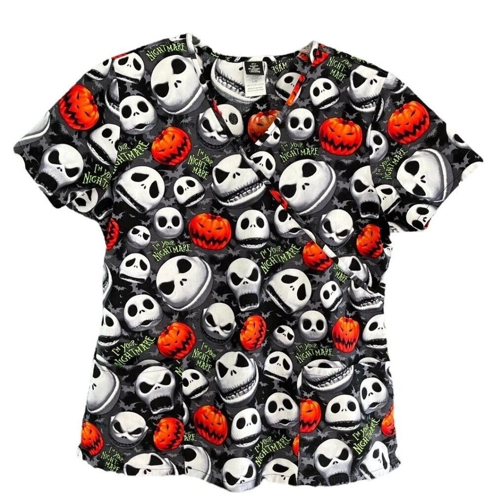 Disney The Nightmare Before Christmas Scrub Top 2XL